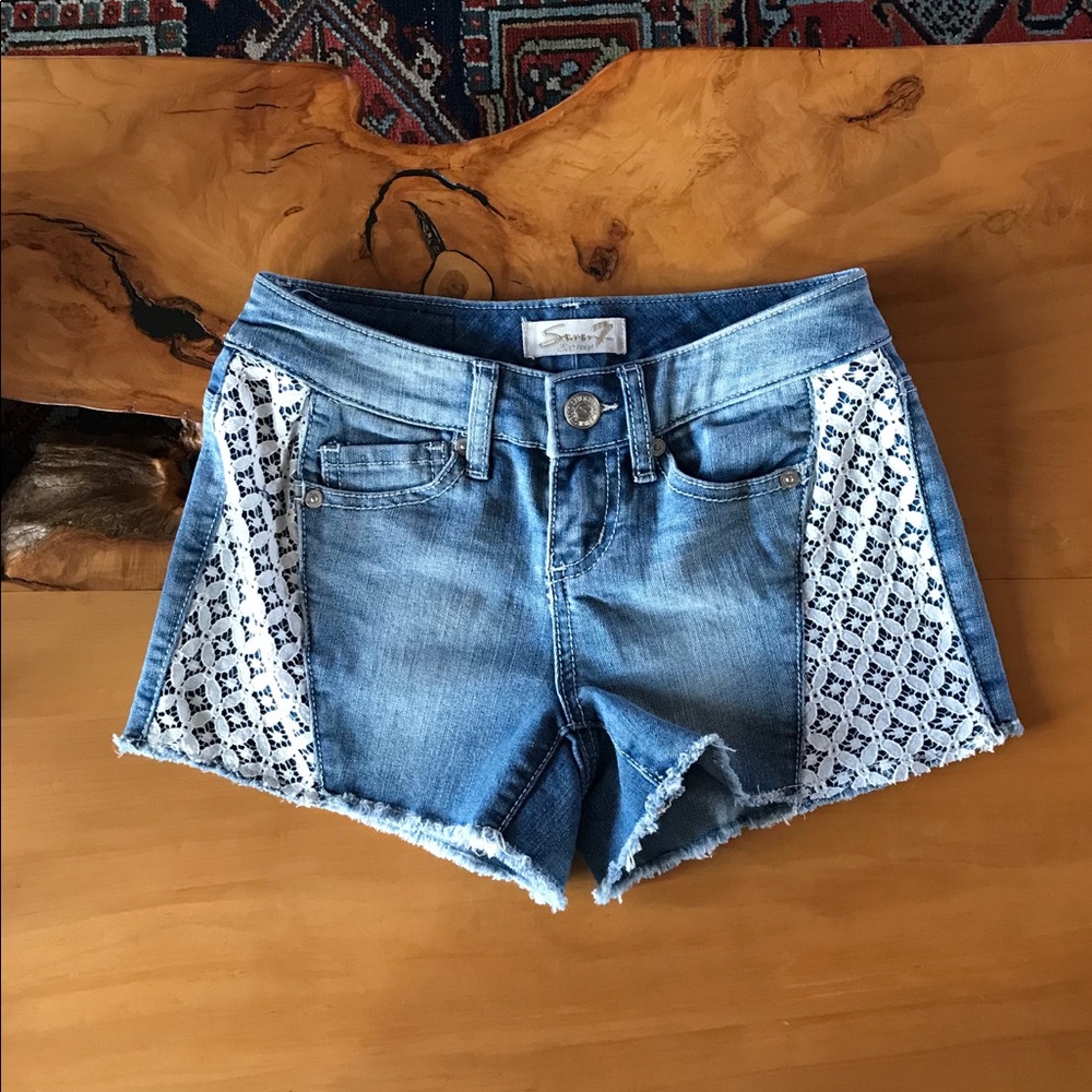 Seven7 Jean Shorts with Lace details